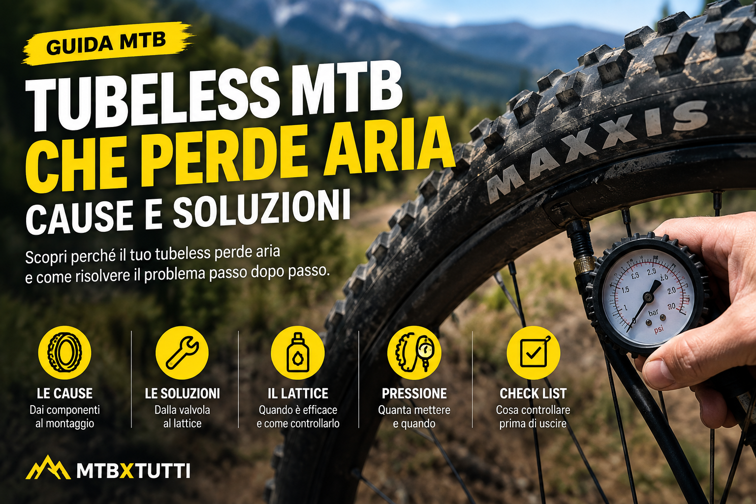 Tubeless MTB che perde aria: cause e come risolvere